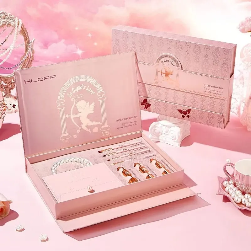 Set regalo per il trucco: tavolozza di ombretti e kit di bellezza per il viso completo di rossetto Regalo perfetto di San Valentino per fidanzata e moglie