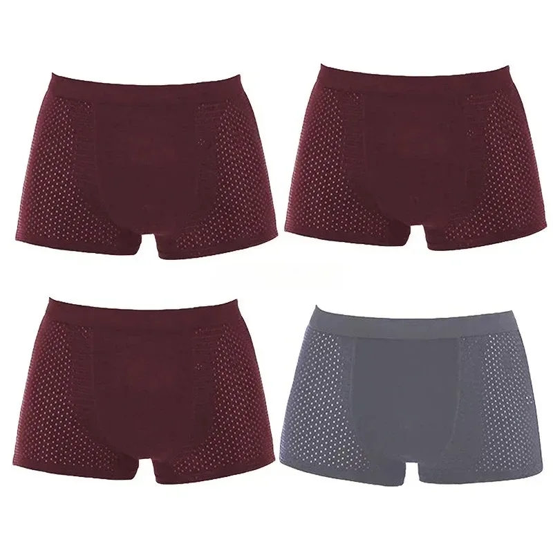 4Pcs Men's Boxer Briefs Ultra Soft Anti Odor Underwear Breathable Mesh with Ventilation Holes Stretch Comfort for Daily — image 17