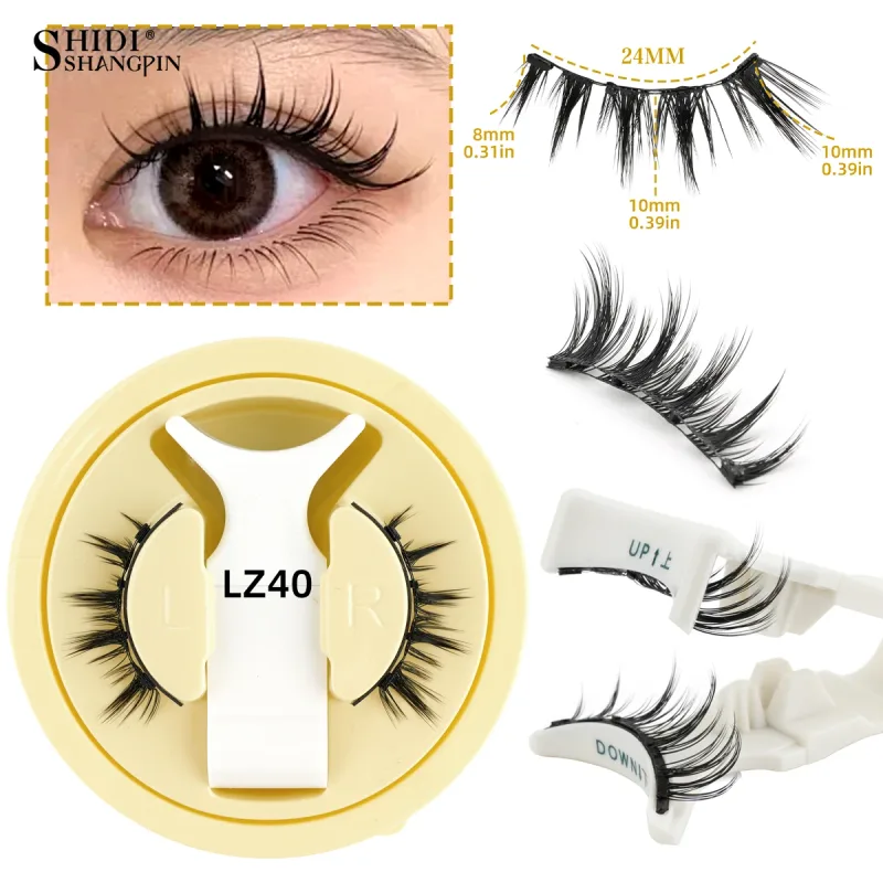 Magnetic Eyelashes No Glue Needed Reusable Natural Look 3D Faux Mink Lashes Easy Apply Magnetic Lashes Set for Eye Makeup Tool — image 8