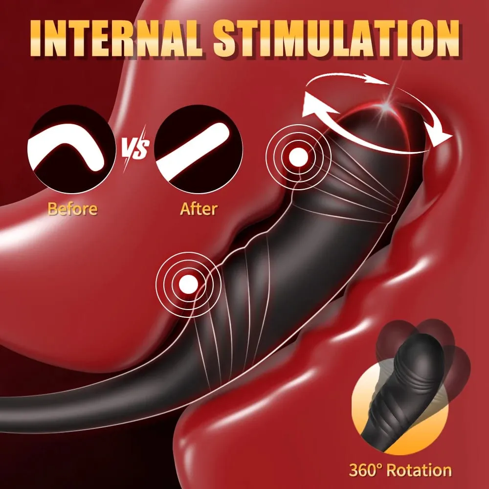 Vibrant godemichet anal masseur de Prostate APP contrôle anneau de pénis anneau de pénis jouets sexuels pour hommes Couples adultes 18 + — image 5