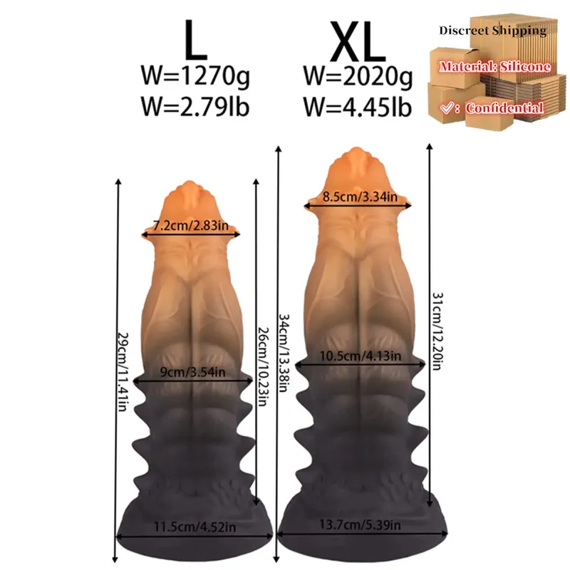 Big Anal Plug Monsters Enlargenmen Prostate Massager Huge Anal Dilator Butt Plug Anal Training Expansion Sex Toys For Women Men