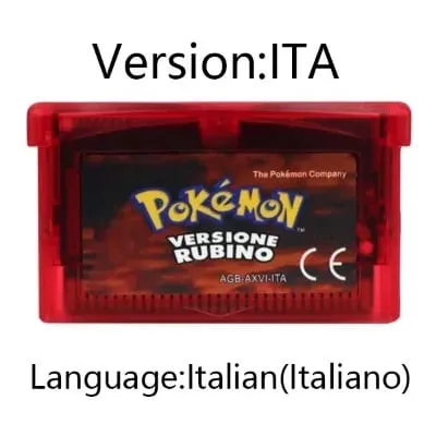 GBA Video Game Cartridge Console Card Pokemon Emerald Ruby FireRed LeafGreen Sapphire Multi-language for GBA/NDS