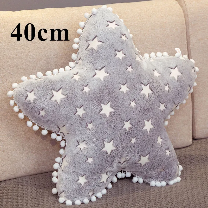 INS Plüsch Sky Serie Leuchtende Wolke Mond Sterne Kissen Weiche Kissen Kawaii Gefüllte Plüsch Spielzeug Für Kinder Baby Kinder Spielzeug mädchen Geschenk