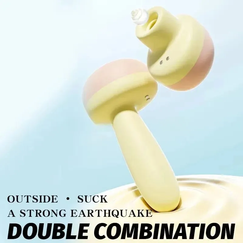 Alarm Clock Shape Creative Sucking Vibrator Clitoral Stimulator with Licking Tongue for Women Adult Sex Toy