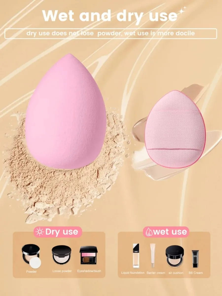 53PCS Makeup Tools:1PC cosmetic bag+32PCS Makeup brush set+8PCS Makeup Sponges+8PCS Powder Puffs+4PCS Makeup Tools