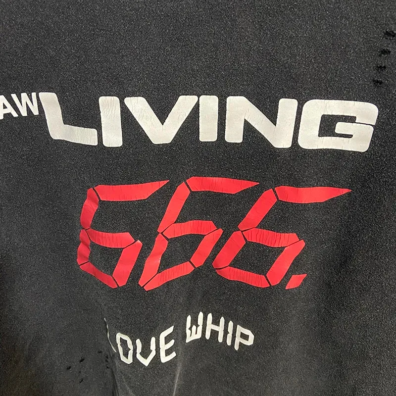 Autumn Winter Classic Overlapping Logo Print Saint Sweatshirts Men Women Couple Colorful Letters Graffiti Washed Black Pullovers — image 19