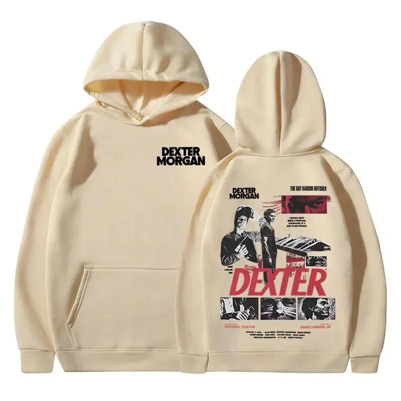 TV Play Dexter Morgan Graphic Hoodies Men's Women Clothing Casual Vintage Hooded Sweatshirts Fashion Gothic Oversized Pullovers