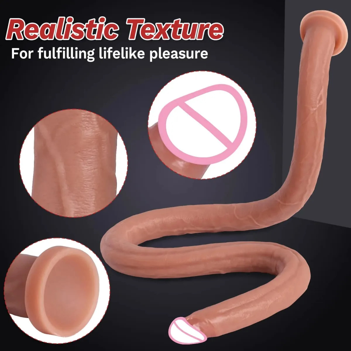 Extra Long Realistic Dildos G Spot Stimulation Deep Touch Penis Vagina Anal Dildo Dick Adult Sex Toys for Women Men Butt Plug