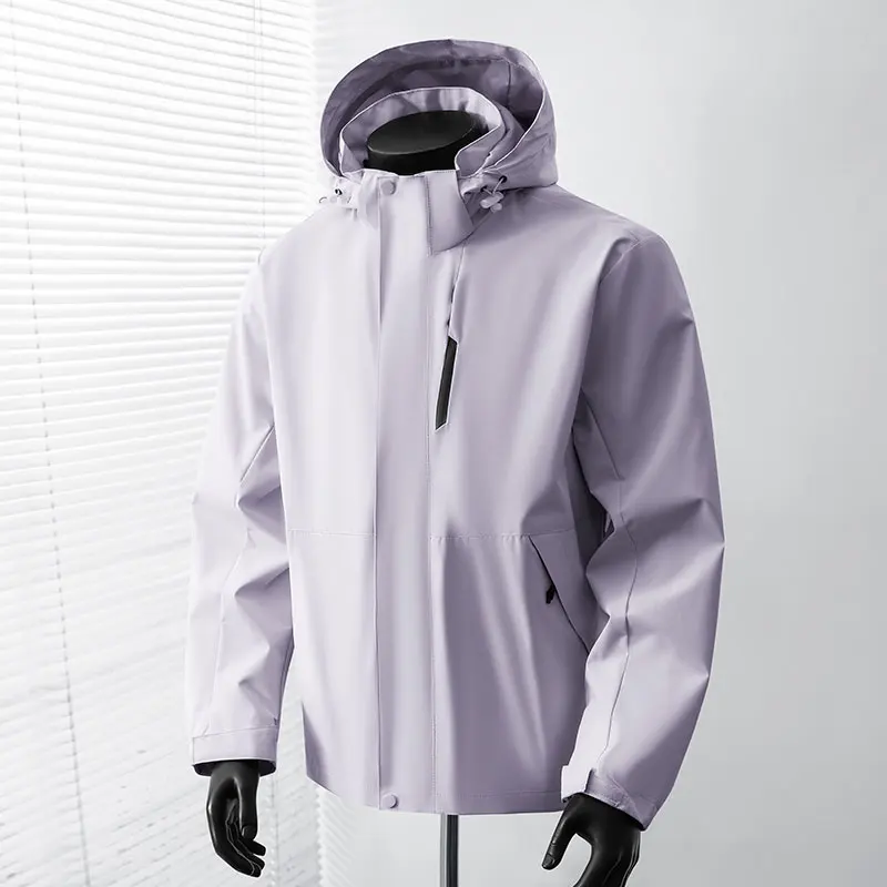 2026 Spring Outdoor Waterproof Jacket Men Hooded Windbreaker Rain Coat Breathable Fishing Camping Tactical Jackets Male Clothing