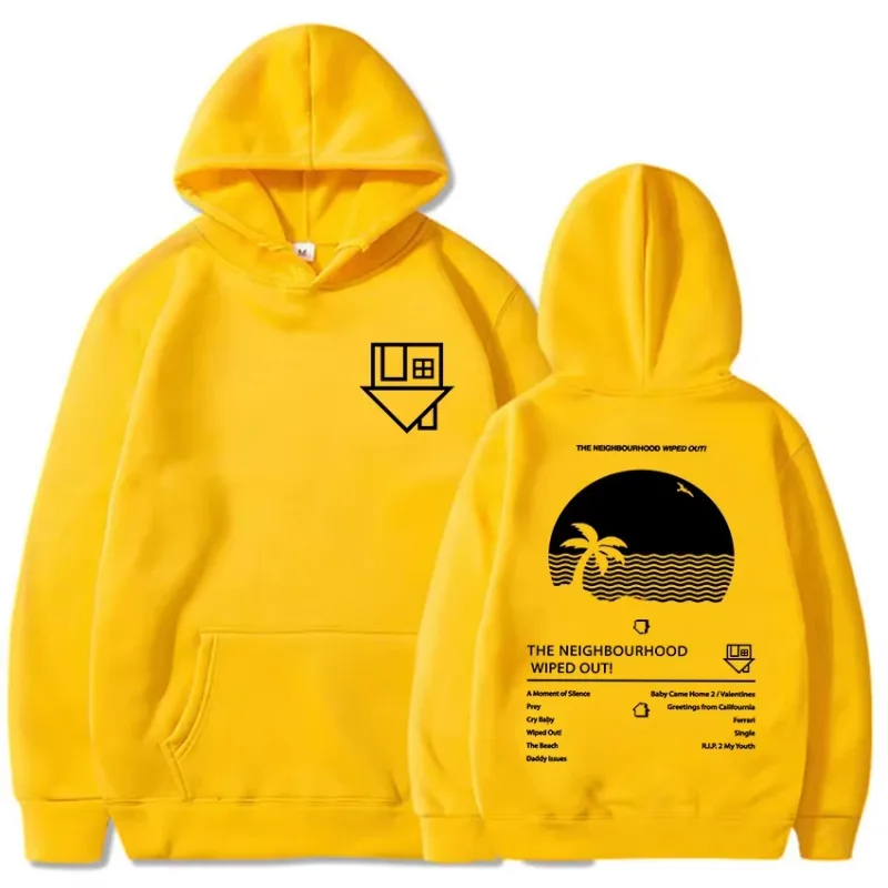 Album Wiped Out Printing Hoodies NBHD The Neighbourhood Band Sweatshirts LongSleeve Hooded Pullovers environmental protection