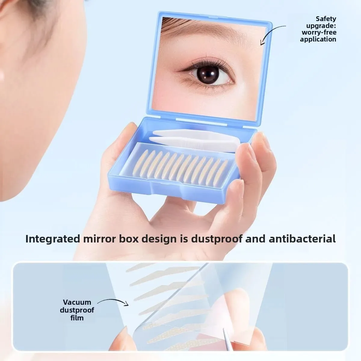Double Eyelid Tape Invisible Eyelid Stickers for Monolids Hooded Droopy Puffy Eyes Instant Eye Lift Sweat-proof Breathable — image 5