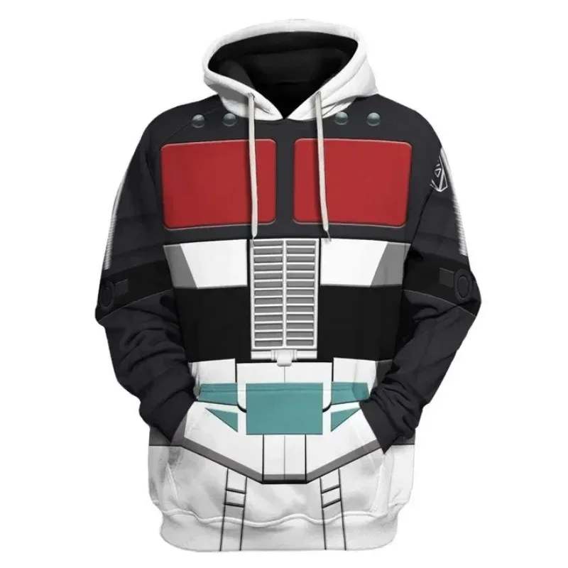 Bandai Brand's New 2026 Autumn-winter Collection Features A Stylish Cosplayer Men's Hooded Sweatshirt Inspired By Transformers