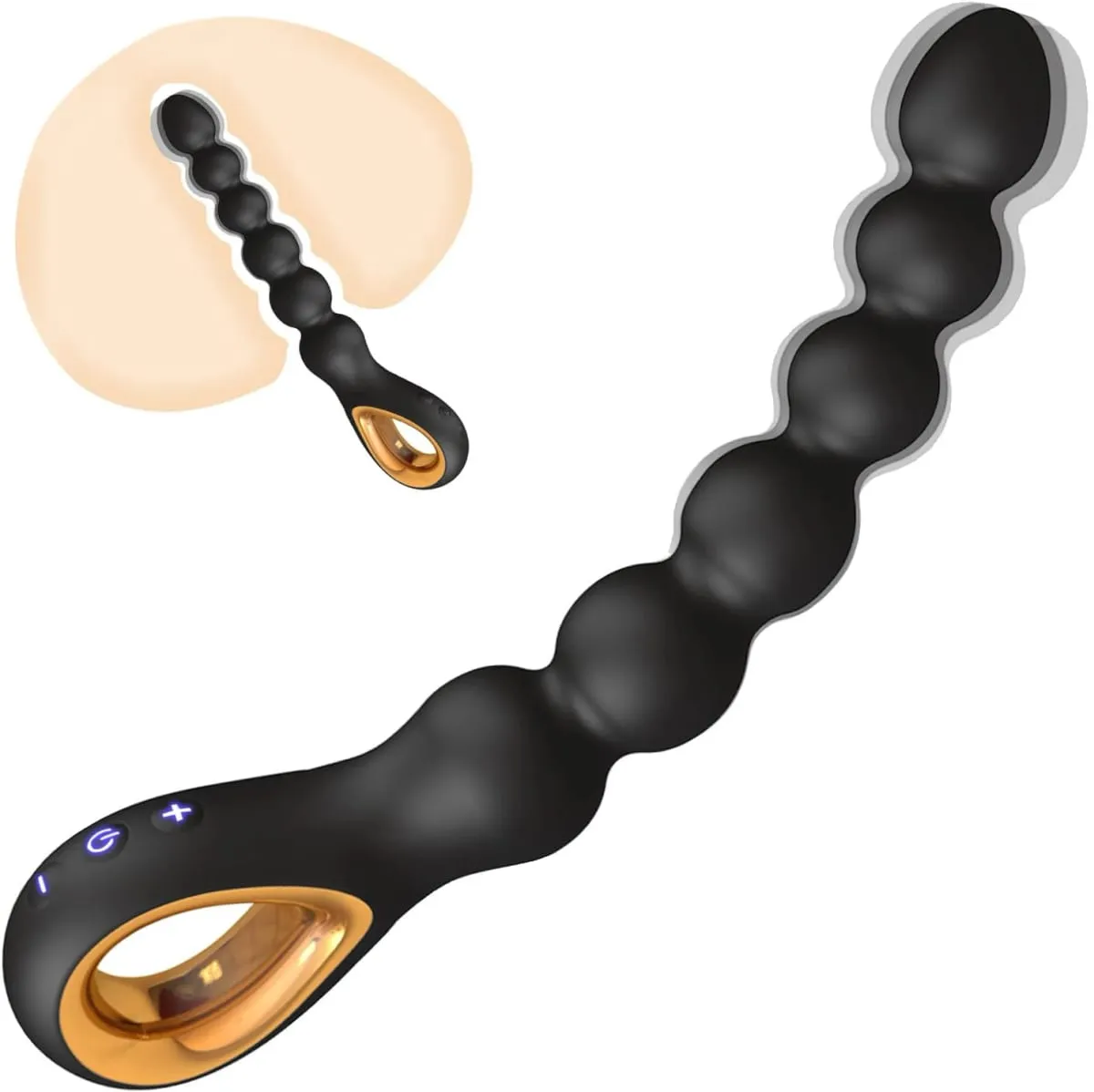 Vibrating Anal Beads Anal Balls for Men Butt Plug Prostate Massager for Gay G-Spot Vagina Vibrator for Women Adult Goods Sex Toy — image 2