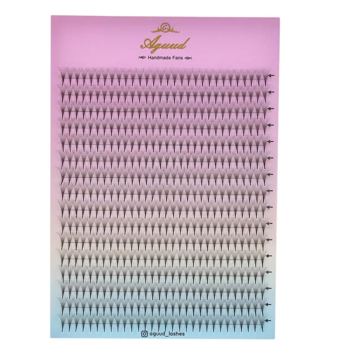 New Style Super Narrow Thin Pointy Base Premade Lash Fans 4D 5D 6D 7D 8D XL Tray PBT Russian Volume Lashes Extension Fans