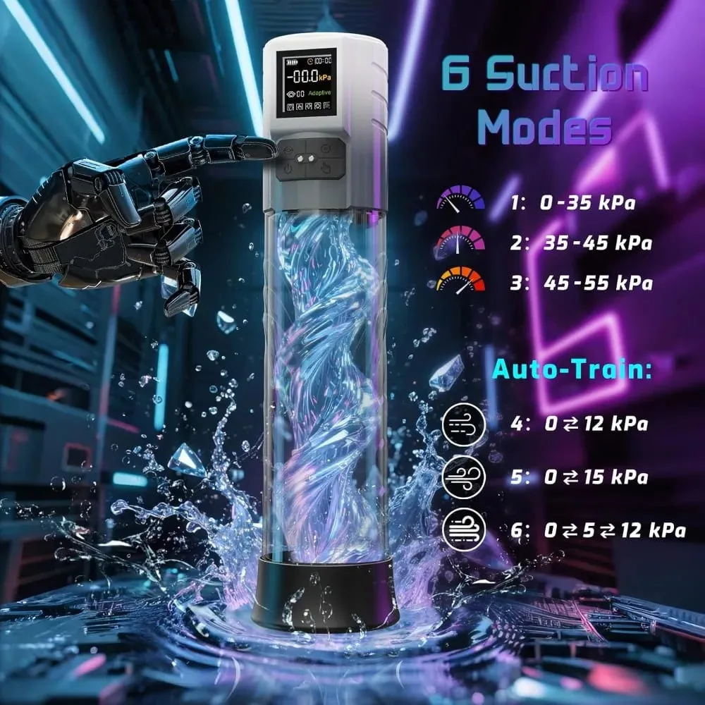 Electric Male Penis Pump Vacuum Sucking 9 Training Mode Penis Trainer Magnify Endurance Delay Ejaculation Adult Sex Toys for Men