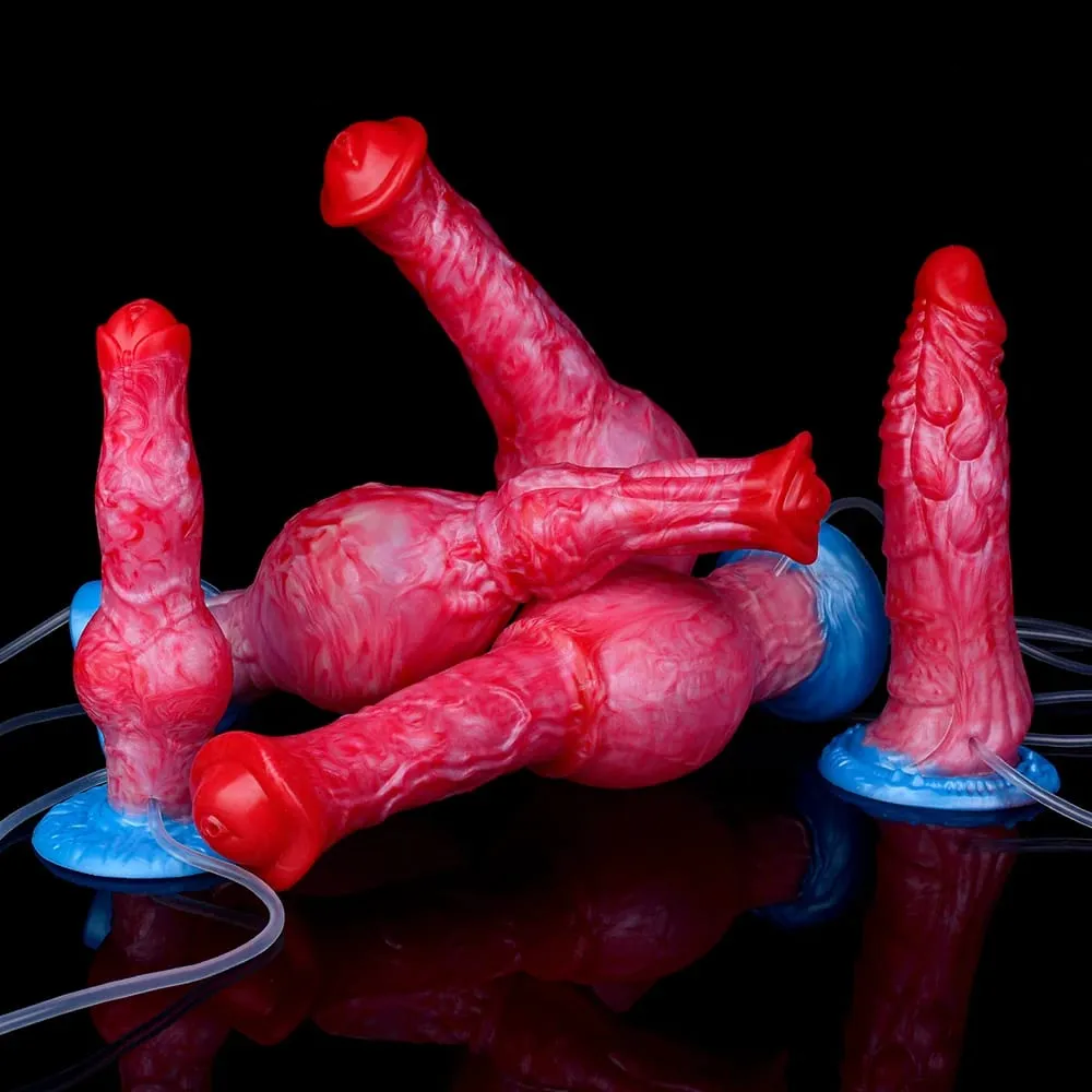 Gode ​​gonflable en Silicone avec nœud d'éjaculation, circonférence réglable, fantaisie, pénis de cheval, jouets sexuels pour adultes, dilatateur Anal