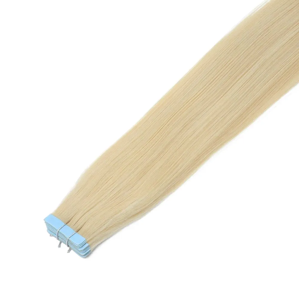 Seamless Tape in Extensions Human Hair Natural Tape in Hair Extensions Skin Weft PU Tape On Hair 20 PCS 12"-20" 50G/Pack
