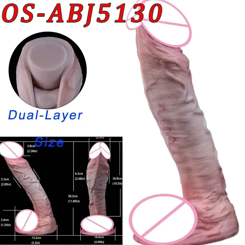 47 センチメートル現実的なロングディルドダブルヘッド肛門膣刺激装置大人のおもちゃ吸盤付きレズビアンカップルゲイ男性大人のツール