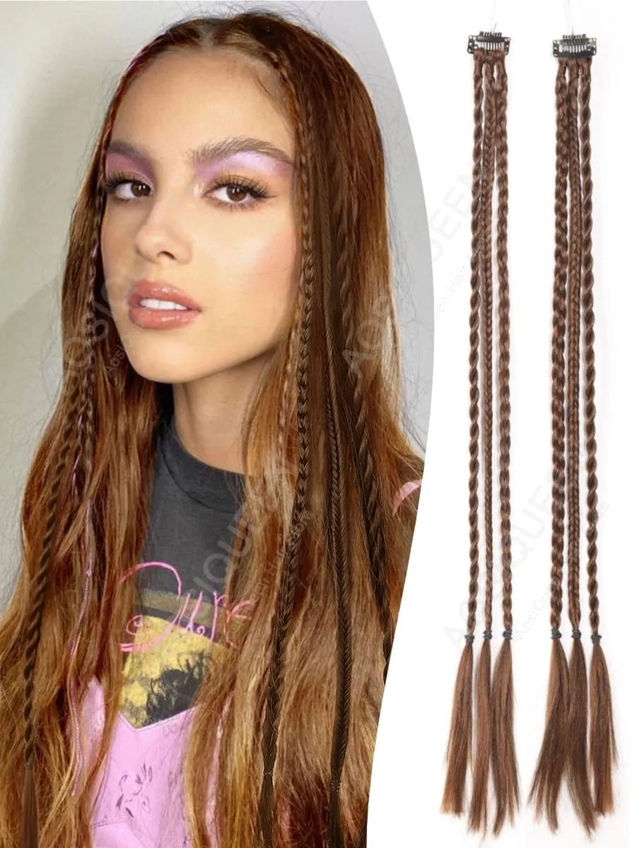 Synthetic 1/2pcs Braid Wig With Strong BB Clip Lightweight Box Braid Ponytail Hair Piece for Women — image 10