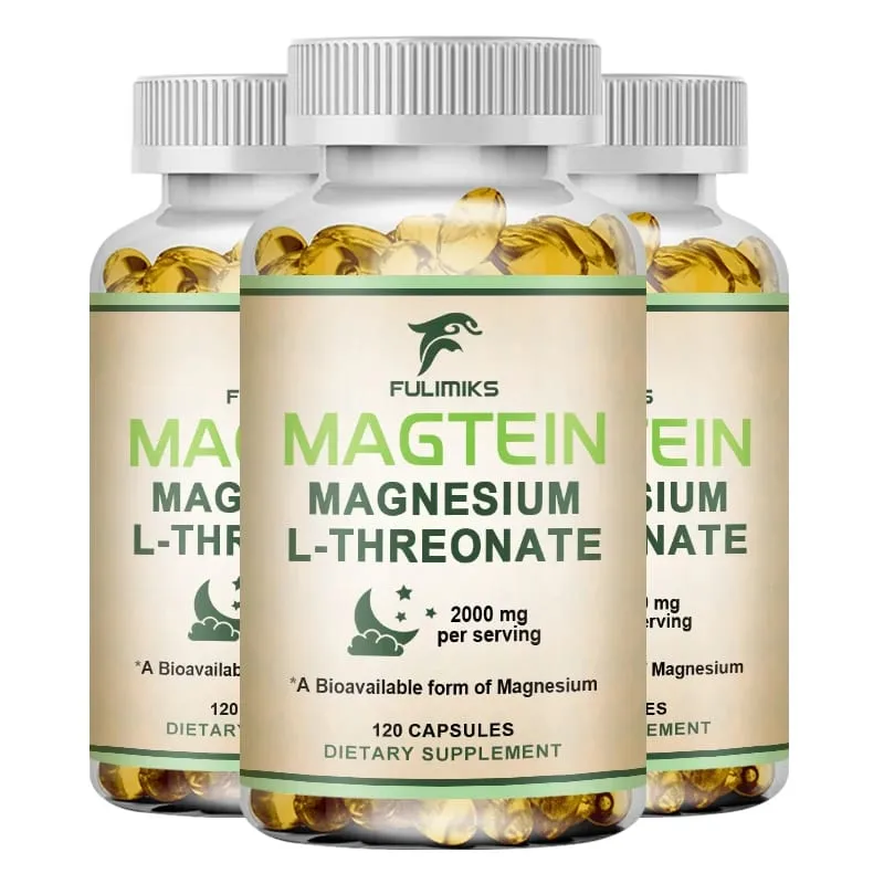 Magnesium L-Threonate Supplement with Magtein Supports Short & Long-Term Memory Cognitive Health Focus Bone & Joint Health