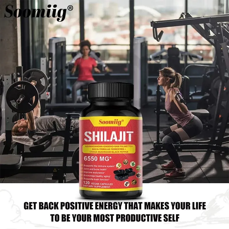 Pure Himalayan Shilajit Capsules - Supports Healthy Aging Bones and Joints Improves Energy Endurance and Muscle Recovery