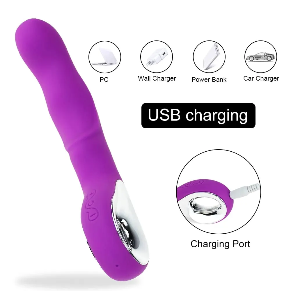 Vibrador para ponto g, estimulador vaginal, ponto g, massageador de clitóris, varinha mágica à prova d'água, brinquedo sexual recarregável para mulheres