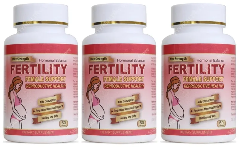 Fertility Tablets for Women Female Prenatal Vitamin Supplements Support Ovulation & Conception 60 Count Daily Routine
