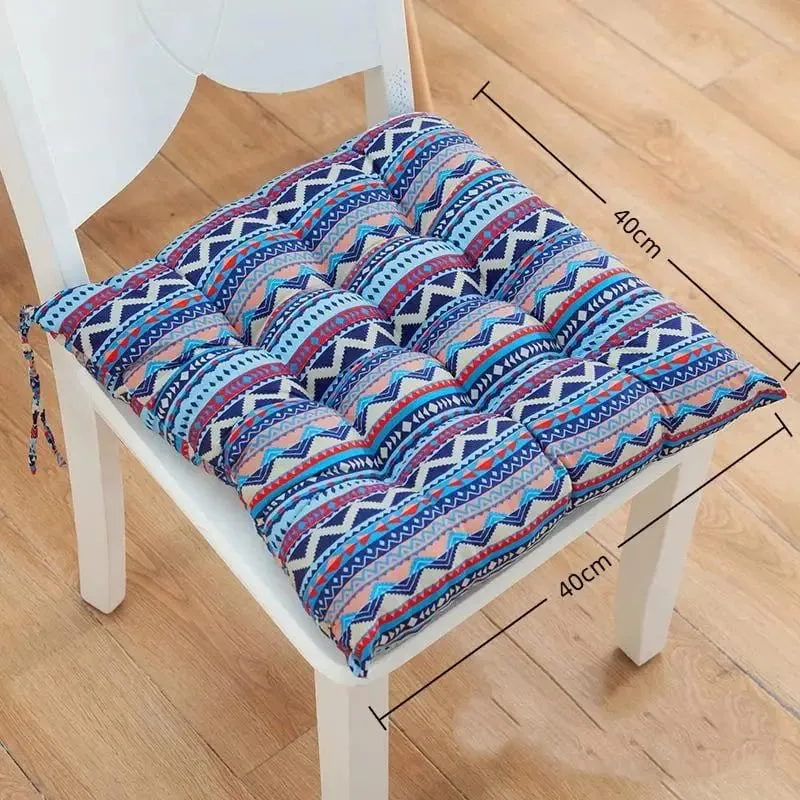 Měkký tlustý polstrovaný čtvercový sedák s roztomilými kreslenými potisky Pevné kravaty pro domácí kancelář Vnitřní použití venku Polyester Odolný — image 17