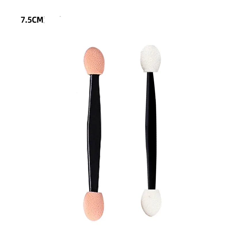 20PCS Disposable Dual Sides Eye Shadow Sponge Applicators with Different Length Shape Eyeshadow Brushes Makeup Applicator