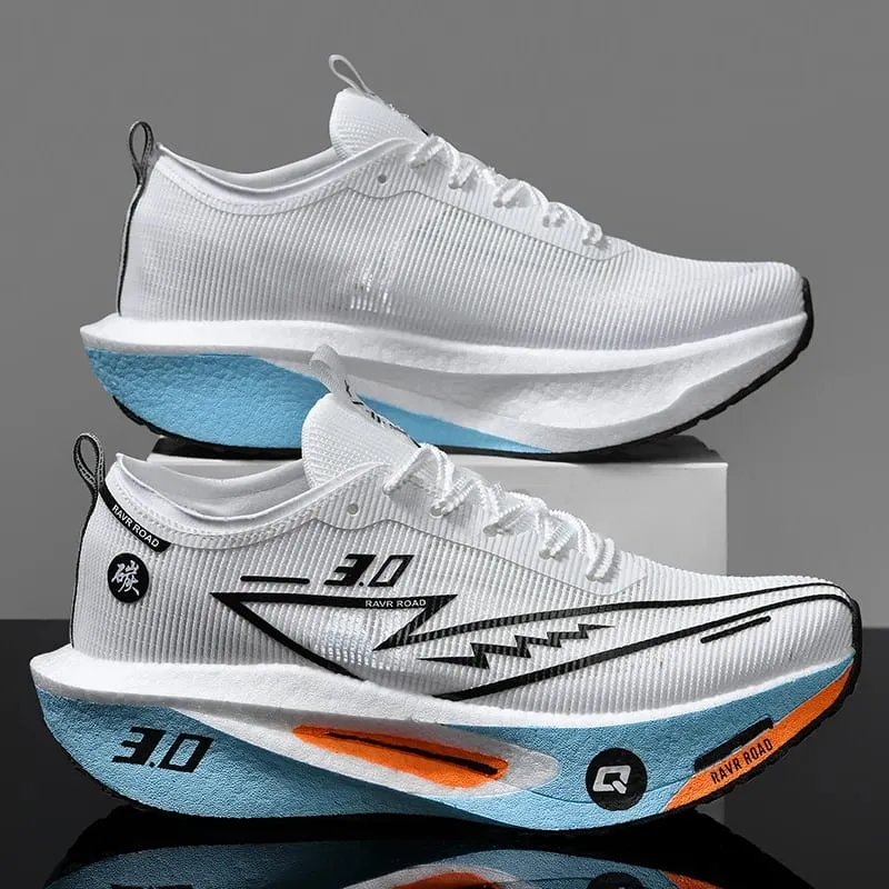 Couple Breathable Mesh Carbon Board Shoes Student Sports Exam Shoes Chunta Ultra Light Rebound Marathon Running Shoes — image 3