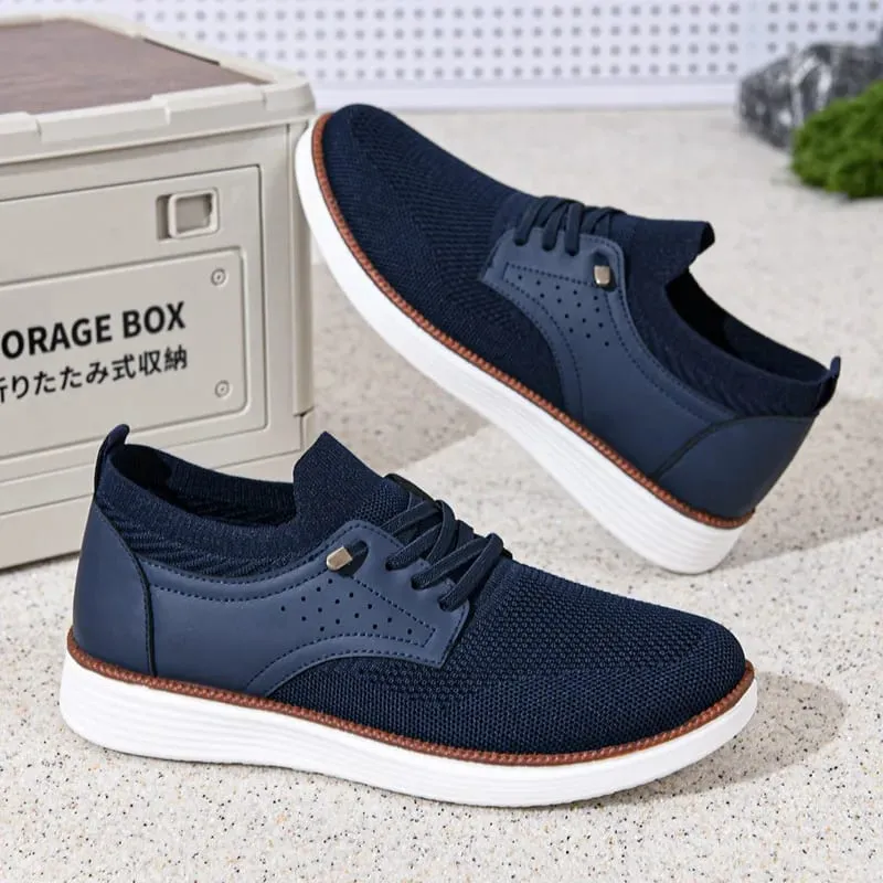 Spring and Autumn New Men's Breathable Casual Shoes Mesh Sports Shoes Soft Soles Comfortable Lightweight Smooth Men's Shoes