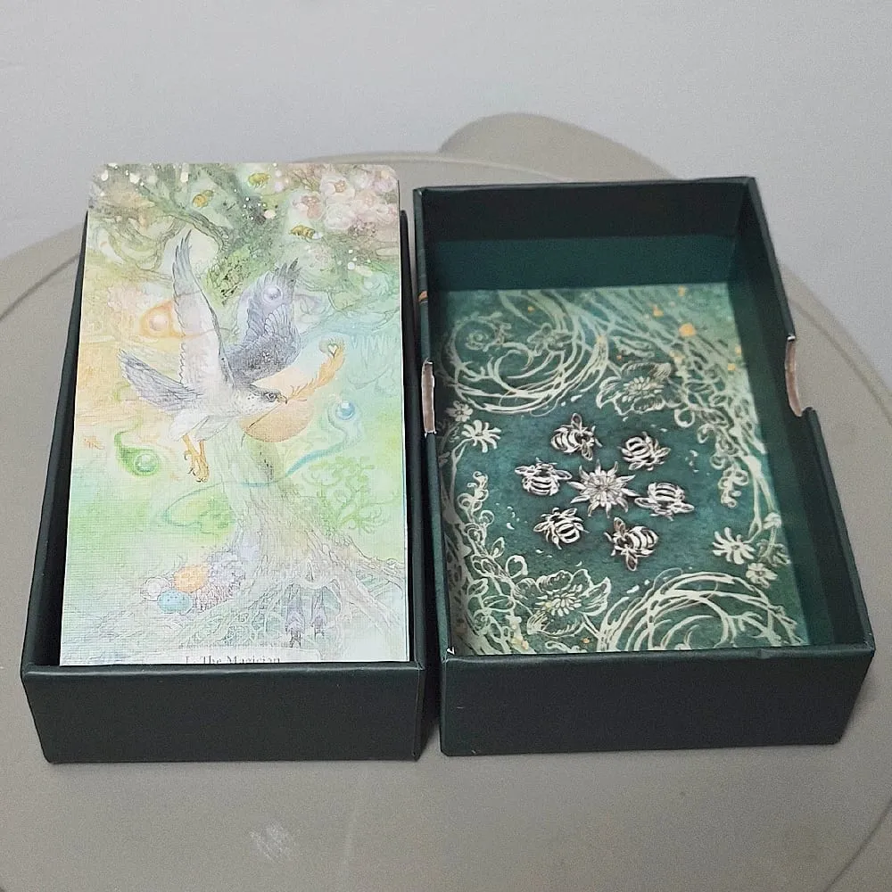 Verdance Tarot Deck in Rigid Box 78 Pcs Lyrical Nature-Inspired RWS Tarot Cards Double-embossed Cardstock 12*7cm