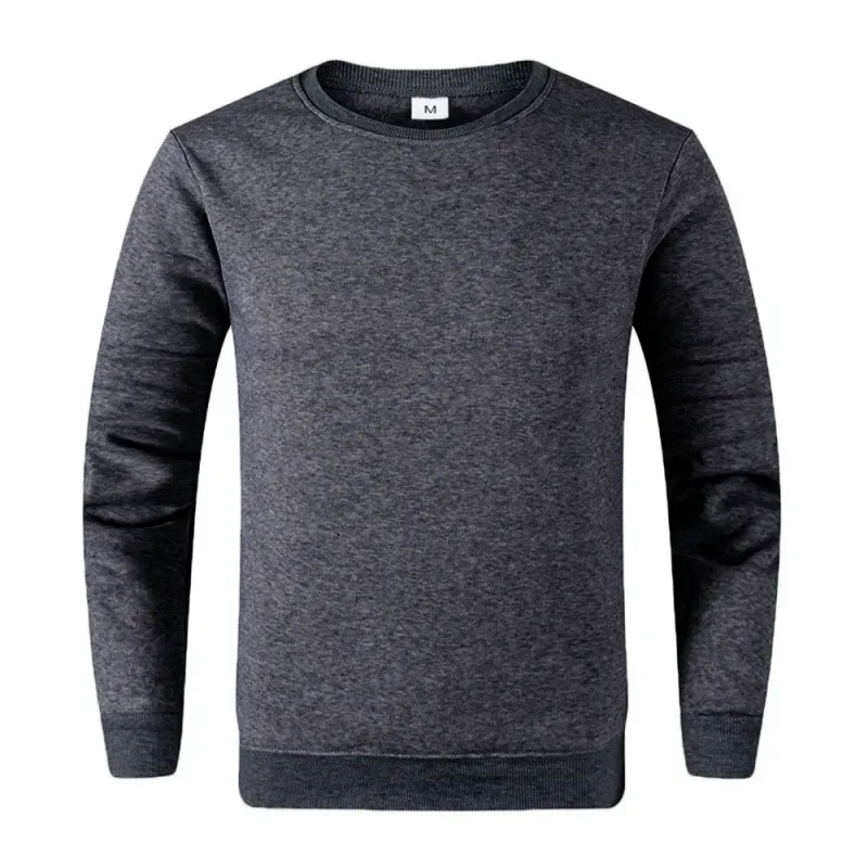 Sweat-shirt à manches longues pour hommes et femmes, pull basique décontracté, couleur unie, printemps automne, sport, Techwear