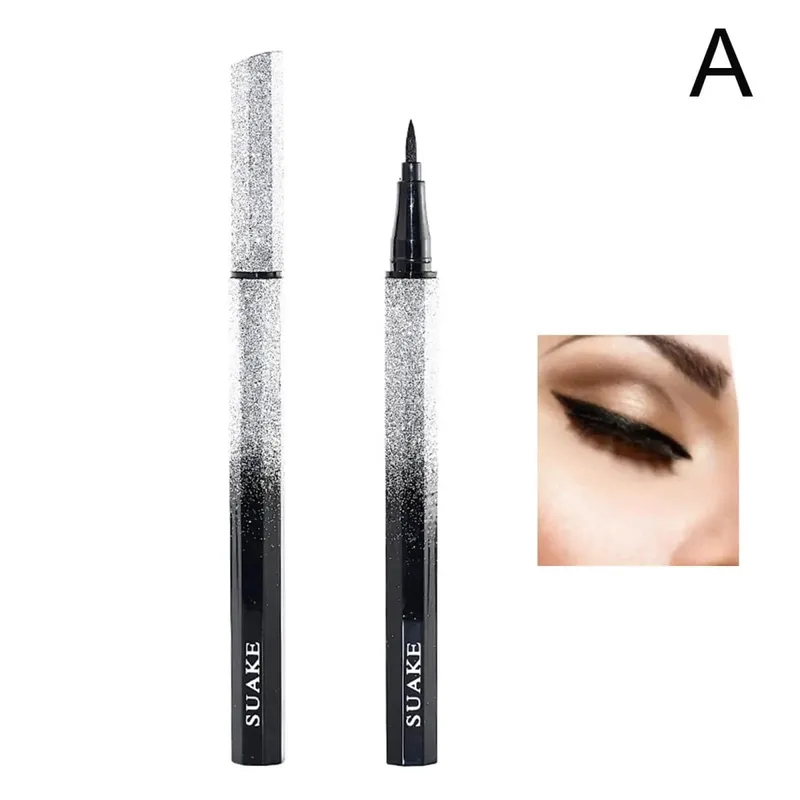 Tampon Eyeliner rotatif intégré noir marron, pochoir à ailes à double pointe, étanche, anti-taches, stylo liquide longue durée, DIY — image 9