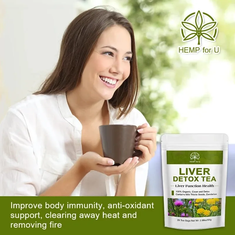 Liver Detox Natural and Organic Herbal Support Clearing Away Heat Detoxifying Tea for Repair Body Fat Metabolism System