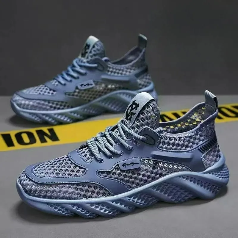 Casual Shoes for Men Versatile Comfortable Mesh Soft Sole Running ShoesHollow Out Outdoor Trendy Men's Sports Shoe