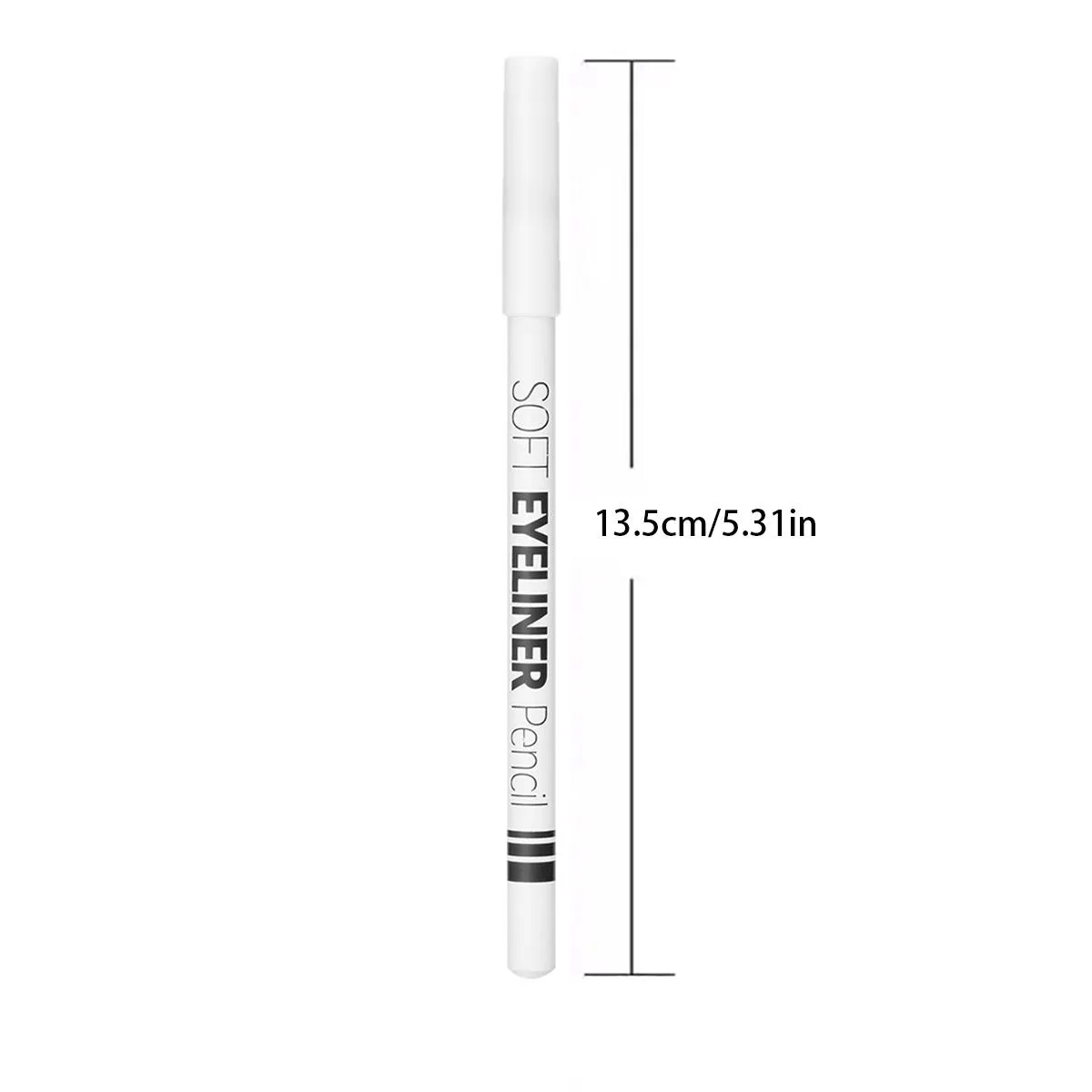 Matte White Wood Eyeliner Eyeshadow Pen Waterproof and Smudge-proof Easy To Use for Beginners Suitable for All Skin Types