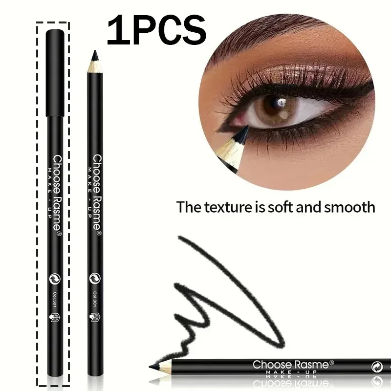 1-20Pcs Waterproof Black Eyeliner Pencils -Smudge-Proof Long-Lasting & Beginner-Friendly Smooth High Pigmented Punk Eye Makeup