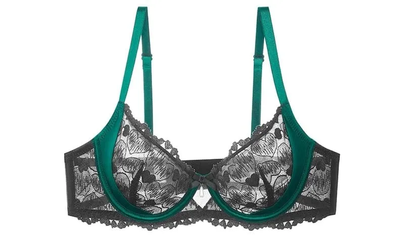 Sexy Pink Lace Sexy Lingerie Set Women Wireless Bra Bralette & Panties Ultra Thin Breathable Summer Teddy Comfort S-3XL MOYISU