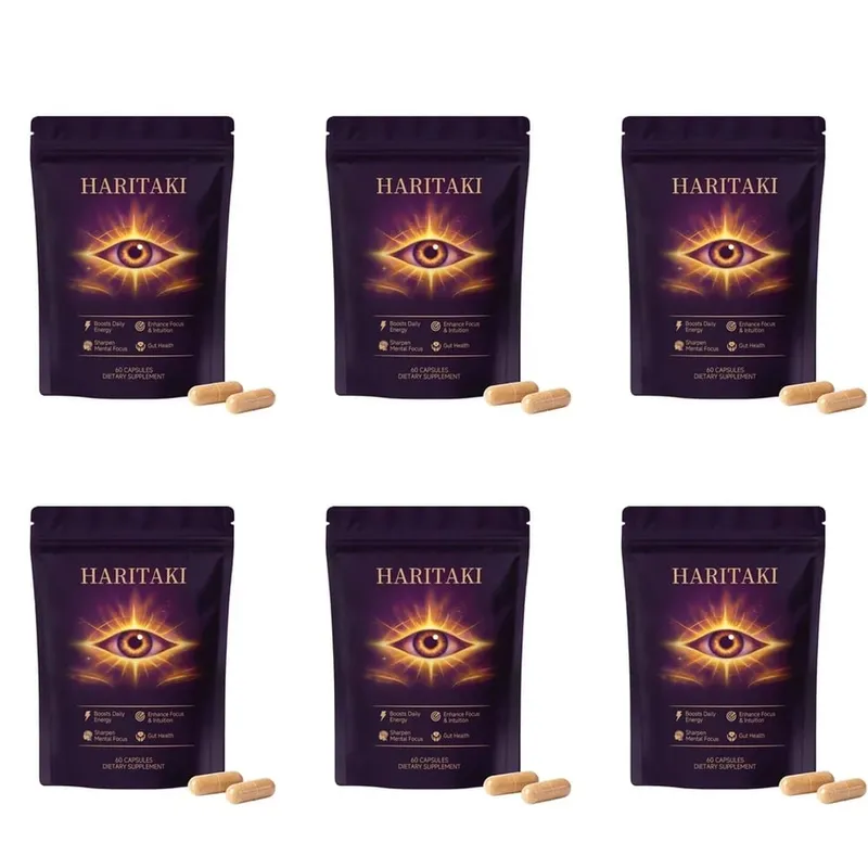 Haritaki Fruit Powder Capsules Supports Digestive Balance and Gut Health Mental Focus Single Ingredient 30 Servings 60 Capsules