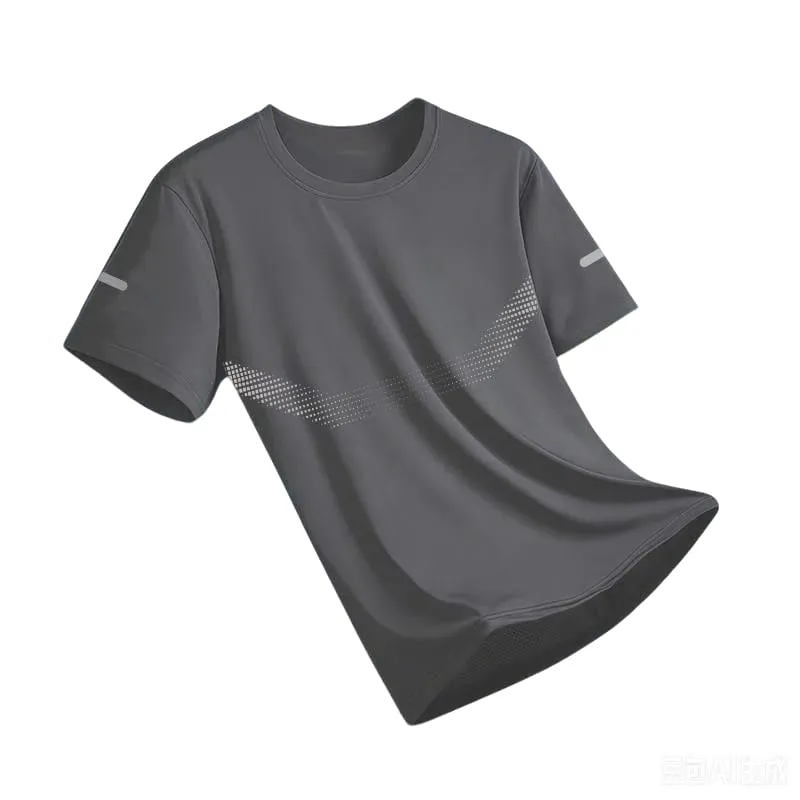 New Ice Silk Running Shirts Men Loose Short Sleeve Top Basketball Gym Sportswear For Male Fitness Workout Mesh Breathable Tee — image 21