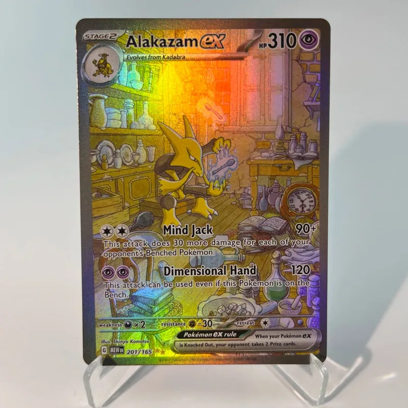 Pokémon 151 PKM Cards PTCG3-D Bulbasaur Squirt Rainbow Gengar ex Holographic Ex GX Rare Collection Battle Toys Gifts for Hobbies