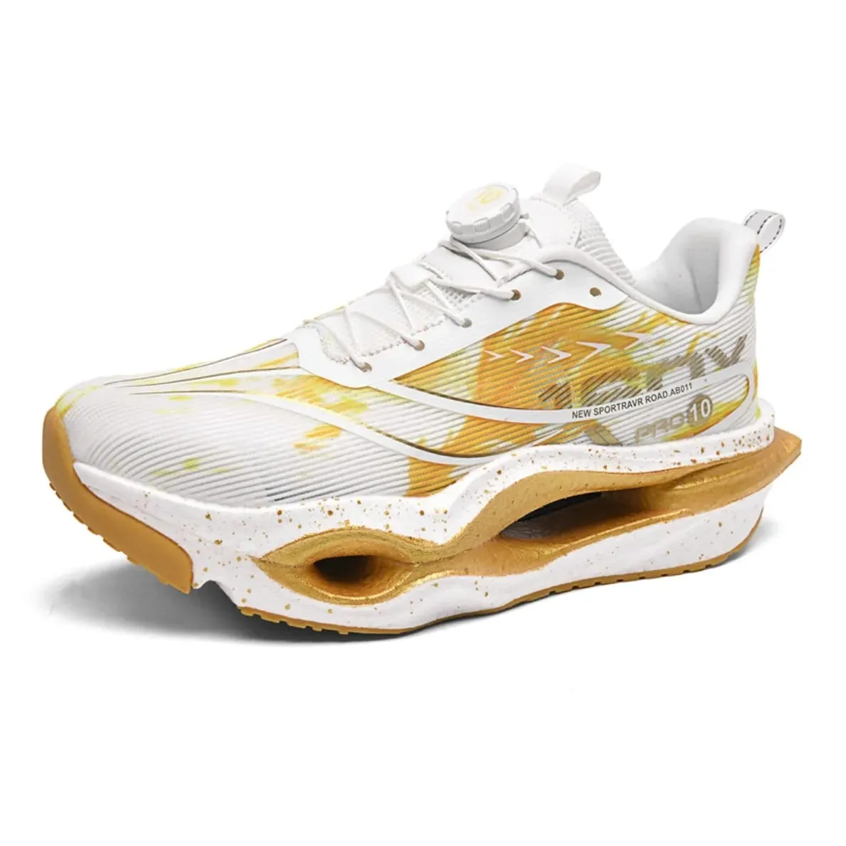 Men Women Carbon Plate Running Shoes Summer Breathable Mesh Racing Sneakers Rotating Buckle Sports Couple Shoes — image 2