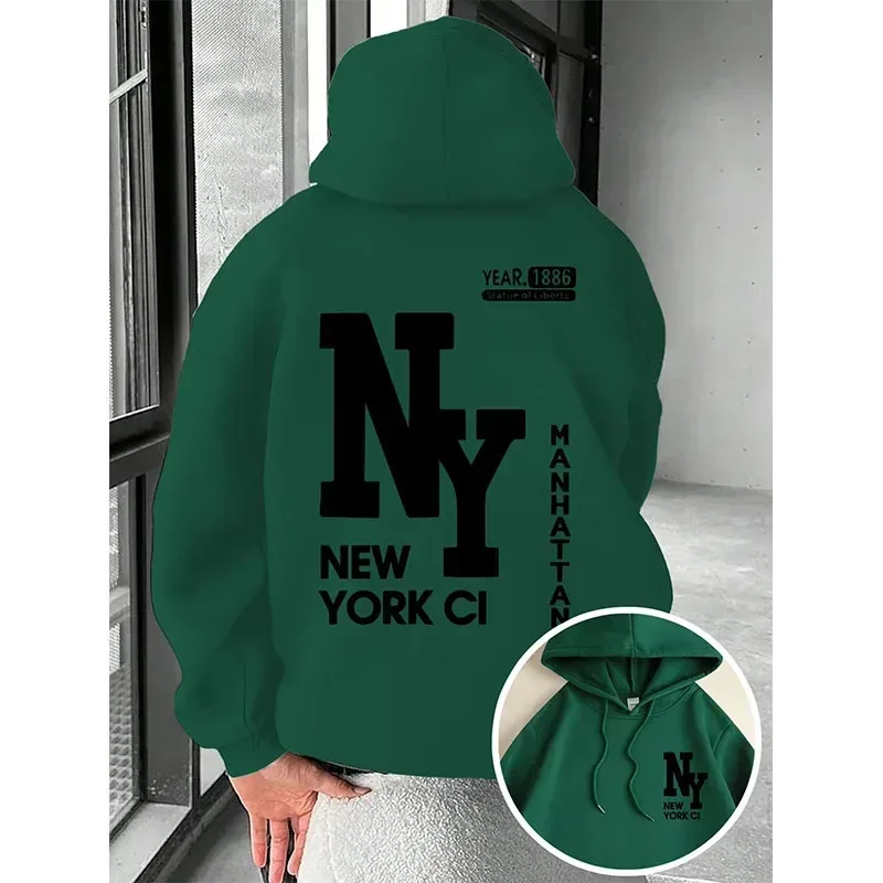 New Men's Autumn Fashion Letter Printed Soft and Comfortable Hoodie Outdoor Street Style Clothing — image 6