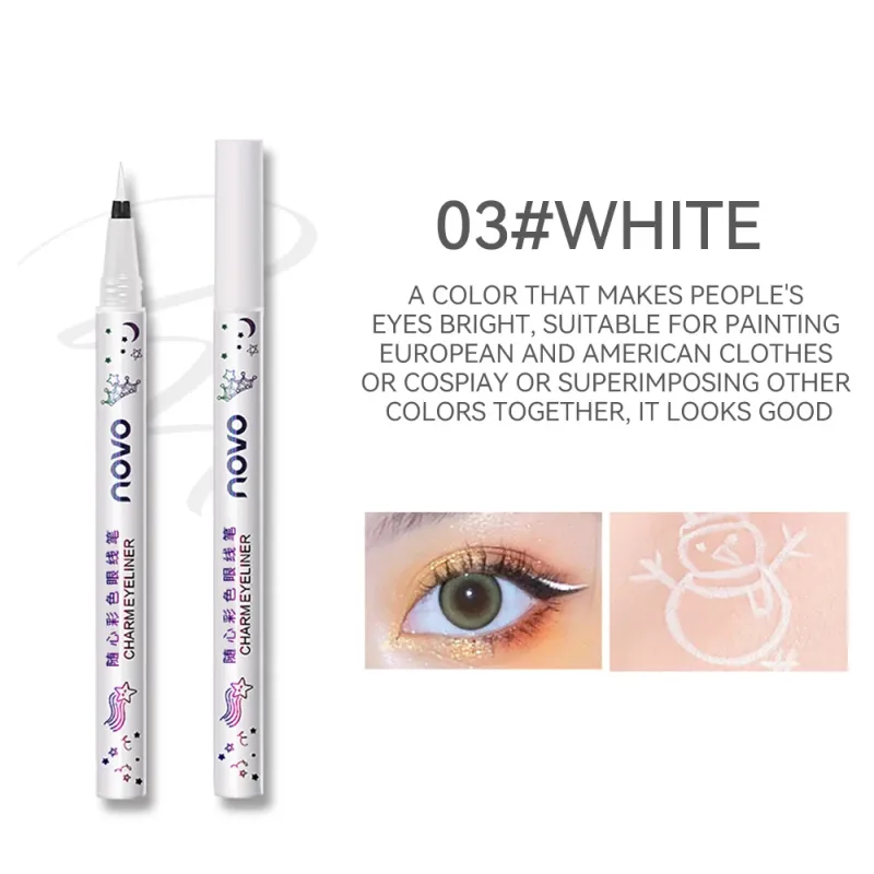 Colorful Eyeliner Multi Color Eyeliner Slim Pen Smoothly Outlines Creative Eye Makeup Eye Makeup — image 12
