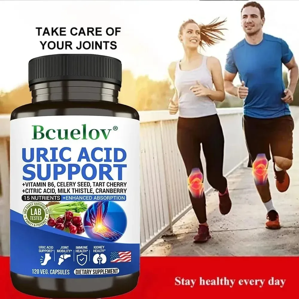 Uric Acid Cleanse Detox Capsules - Uric Acid Cleanse & Kidney Support Joint Support Supplement & Promote Joint Health & Detox