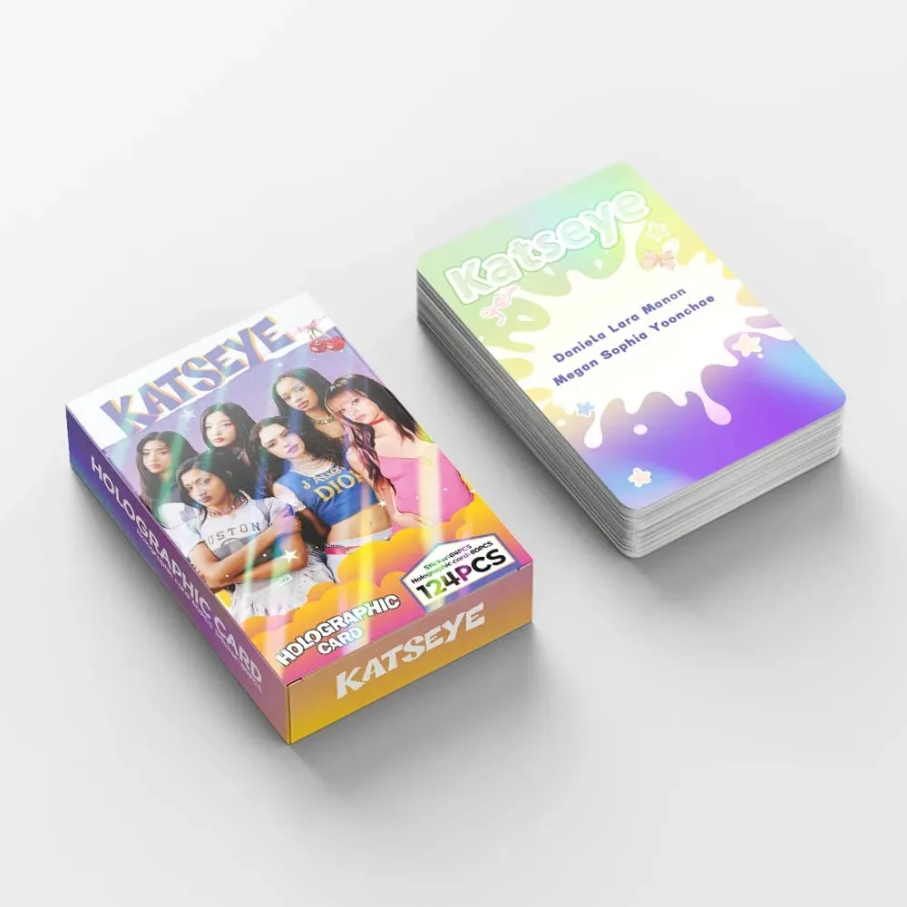 124pcs KATSEYE New Album Photocards Stickers Kpop Merch Lomo Cards Set Fans Collection Cards Gifts — image 3