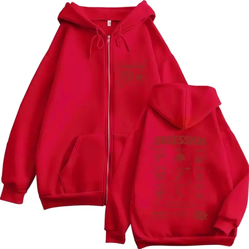 Horror Movie Obsession One Wish Willow Zipper Hoodies Men's Women Clothing Gothic Long Sleeves Zip Up Hooded Sweatshirts Jackets