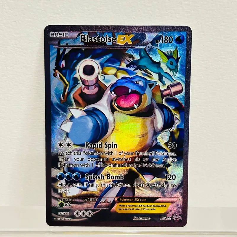 Lucario EX 107/111 English Card Holographic Foil Texture DIY Premium Anime Collection Card