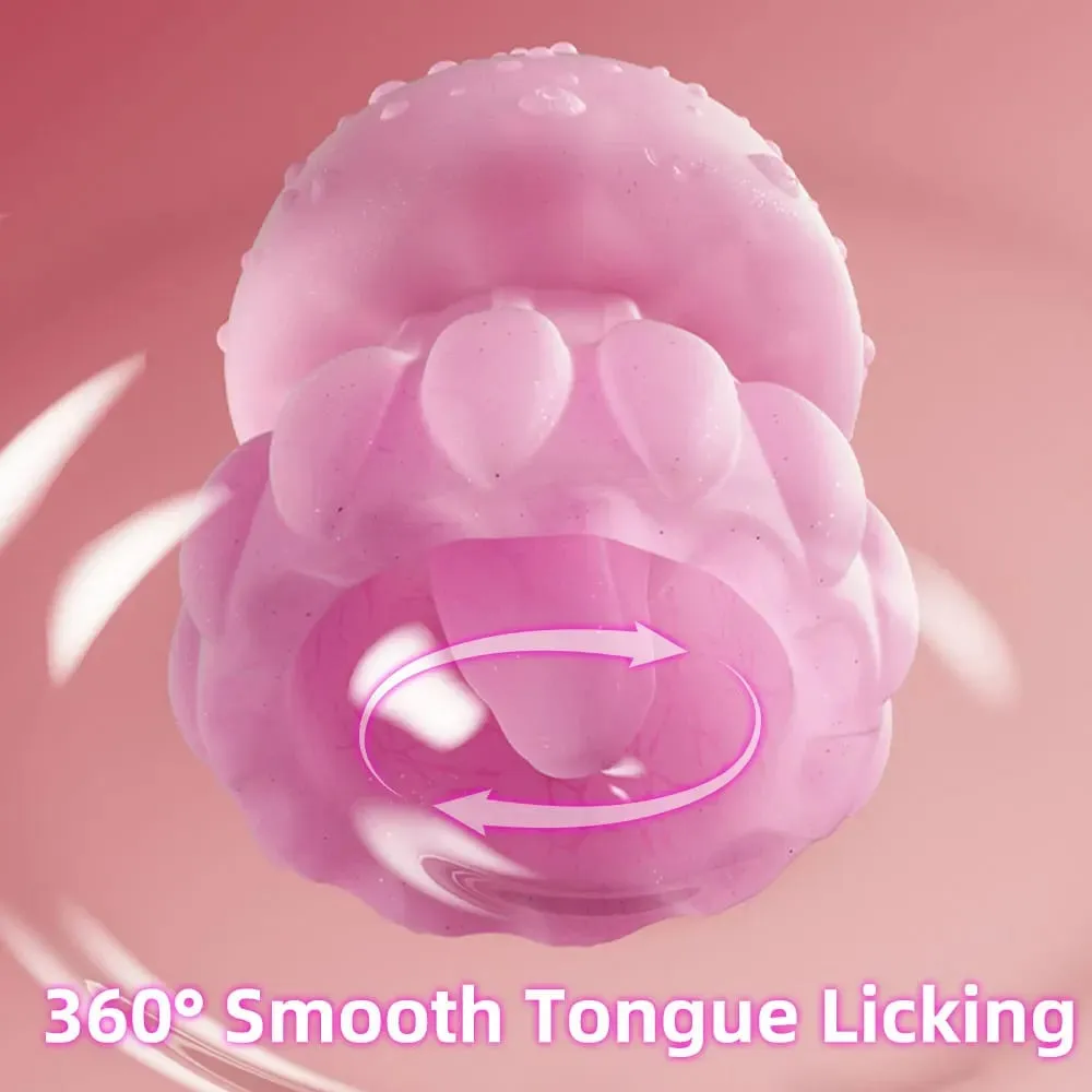 Tongue Licking Vibrator 10 Modes Vibration LED Rainbow Color Jellyfish Vibrator Nipple Clitoral Stimulator Sex Toy for Adults 18 — image 5